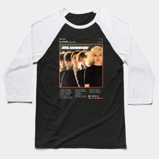 Blondie - Blondie (Remastered) Tracklist Album Baseball T-Shirt